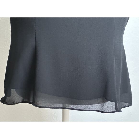 Studio I Women’s Black Top Size 12 Black Sleeveless Top With Decorative Beads - Picture 9 of 16